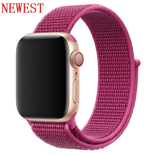 Strap For Apple Watch band sport loop apple watch 5 4 3 band 44mm 40mm iwatch 5 4 42mm  38mm correa Nylon bracelet pulseira nato
