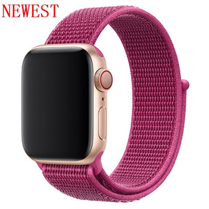 Strap For Apple Watch band sport loop apple watch 5 4 3 band 44mm 40mm iwatch 5 4 42mm  38mm correa Nylon bracelet pulseira nato