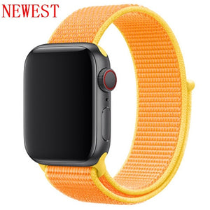 Strap For Apple Watch band sport loop apple watch 5 4 3 band 44mm 40mm iwatch 5 4 42mm  38mm correa Nylon bracelet pulseira nato