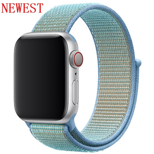 Strap For Apple Watch band sport loop apple watch 5 4 3 band 44mm 40mm iwatch 5 4 42mm  38mm correa Nylon bracelet pulseira nato