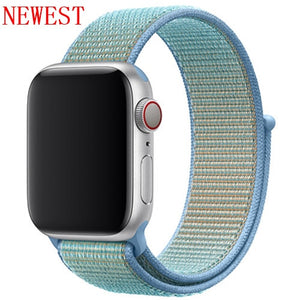 Strap For Apple Watch band sport loop apple watch 5 4 3 band 44mm 40mm iwatch 5 4 42mm  38mm correa Nylon bracelet pulseira nato