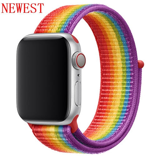 Strap For Apple Watch band sport loop apple watch 5 4 3 band 44mm 40mm iwatch 5 4 42mm  38mm correa Nylon bracelet pulseira nato