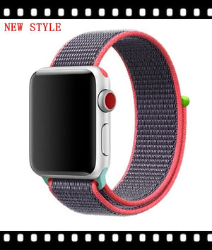 Strap For Apple Watch band sport loop apple watch 5 4 3 band 44mm 40mm iwatch 5 4 42mm  38mm correa Nylon bracelet pulseira nato