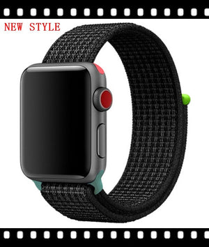 Strap For Apple Watch band sport loop apple watch 5 4 3 band 44mm 40mm iwatch 5 4 42mm  38mm correa Nylon bracelet pulseira nato