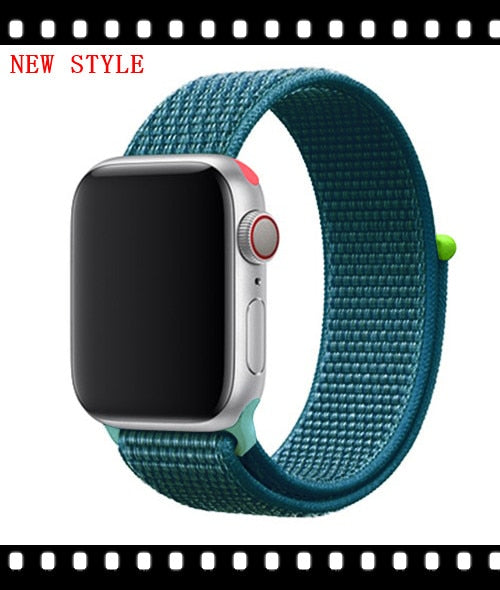 Strap For Apple Watch band sport loop apple watch 5 4 3 band 44mm 40mm iwatch 5 4 42mm  38mm correa Nylon bracelet pulseira nato