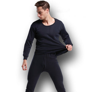 Thermal Underwear Sets For Men Winter Thermo Underwear Long Johns Winter Clothes Men Thick Thermal Clothing Solid Drop Shipping