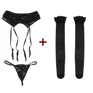Summer Fashion Sexy Women Lace Babydoll Belt Stockings Underwear Nightwear Thin Solid Garter 2018 New HOT