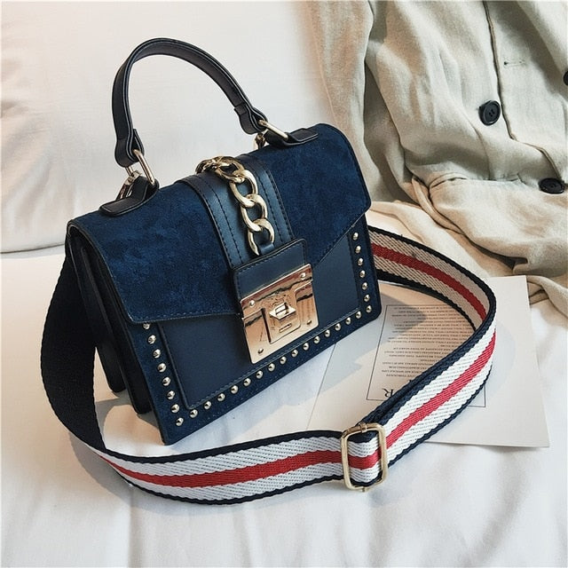 Luxury Handbags Women Bags Designer Rivet crossbody bags for women 2019 Fashion Small Messenger Shoulder bag ladies Hand Bag Red
