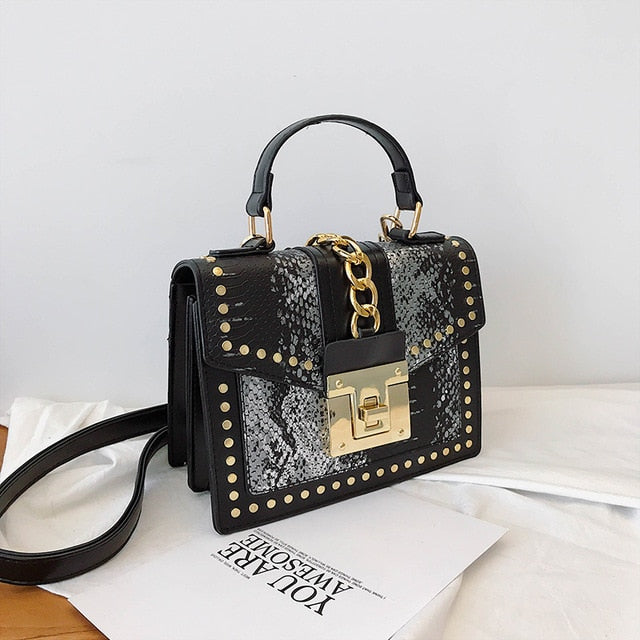 Luxury Handbags Women Bags Designer Rivet crossbody bags for women 2019 Fashion Small Messenger Shoulder bag ladies Hand Bag Red