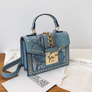 Luxury Handbags Women Bags Designer Rivet crossbody bags for women 2019 Fashion Small Messenger Shoulder bag ladies Hand Bag Red