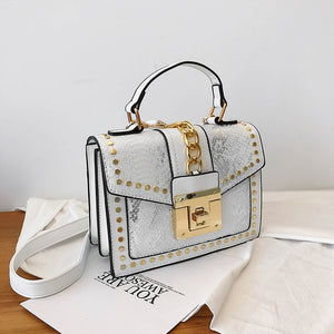 Luxury Handbags Women Bags Designer Rivet crossbody bags for women 2019 Fashion Small Messenger Shoulder bag ladies Hand Bag Red