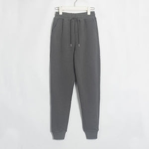 Wixra Women Casual Velvet Pants Autumn Winter Lady's Thick Wool Pants Women's Clothing Lace-up Long Trousers
