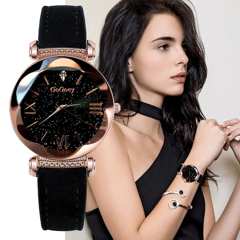 Relojes Gogoey para Mujer 2019 relojes de lujo para Mujer relojes de cielo estrellado para Mujer moda bayan kol saati diamante Reloj Mujer 2019