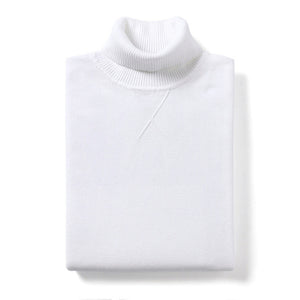KUEGOU 2020 Spring Plain Black Turtleneck Sweater Men Pullover Casual Jumper For Male Brand Knitted Korean Style Clothes 89002