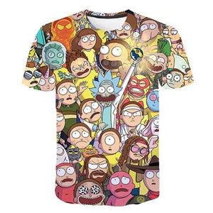 Rick and Morty By Jm2 Art 3D t shirt Men tshirt Summer Anime T-Shirt Short Sleeve Tees O-neck Tops Drop Ship