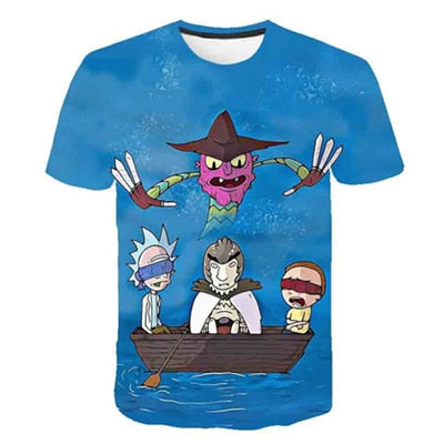 Rick and Morty By Jm2 Art 3D t shirt Men tshirt Summer Anime T-Shirt Short Sleeve Tees O-neck Tops Drop Ship