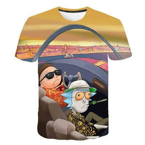 Rick and Morty By Jm2 Art 3D t shirt Men tshirt Summer Anime T-Shirt Short Sleeve Tees O-neck Tops Drop Ship