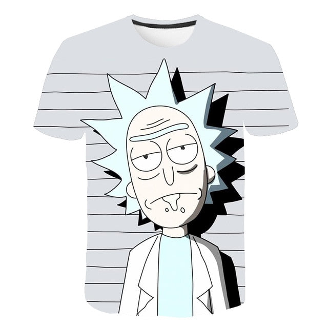 Rick and Morty By Jm2 Art 3D t shirt Men tshirt Summer Anime T-Shirt Short Sleeve Tees O-neck Tops Drop Ship