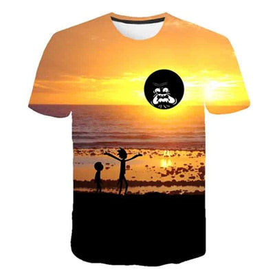 Rick and Morty By Jm2 Art 3D t shirt Men tshirt Summer Anime T-Shirt Short Sleeve Tees O-neck Tops Drop Ship