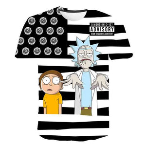 Rick and Morty By Jm2 Art 3D t shirt Men tshirt Summer Anime T-Shirt Short Sleeve Tees O-neck Tops Drop Ship