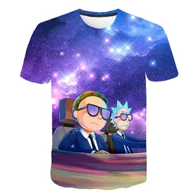 Rick and Morty By Jm2 Art 3D t shirt Men tshirt Summer Anime T-Shirt Short Sleeve Tees O-neck Tops Drop Ship