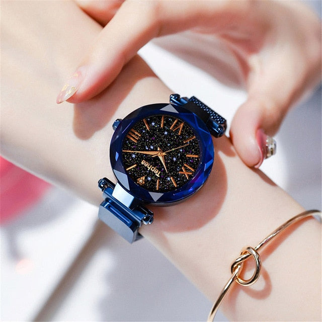 Luxury Women Watches Magnetic Starry Sky Female Clock Quartz Wristwatch Fashion Ladies Wrist Watch reloj mujer relogio feminino