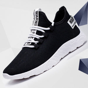 UPUPER Breathable Sneakers Men Summer Casual Shoes Men No-slip Wear-resistant Vulcanize Shoes Light Lace-Up Men Tenis Masculino