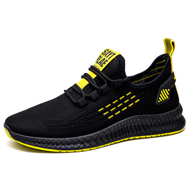 UPUPER Breathable Sneakers Men Summer Casual Shoes Men No-slip Wear-resistant Vulcanize Shoes Light Lace-Up Men Tenis Masculino