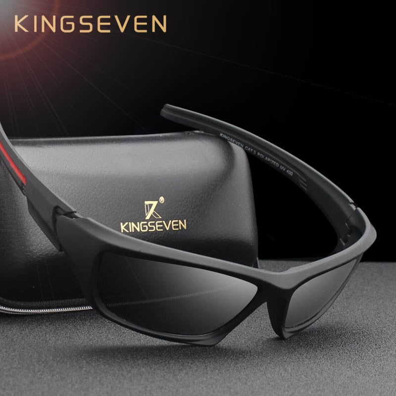 Kingseven moda polarizada óculos de sol dos homens de luxo marca designer vintage condução óculos masculinos sombra uv400