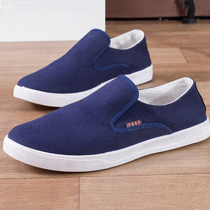 Men's sneakers Mens shoes casual Slip-ons Comfortable Office Canvas shoes Sturdy sole Brand Mans footwear