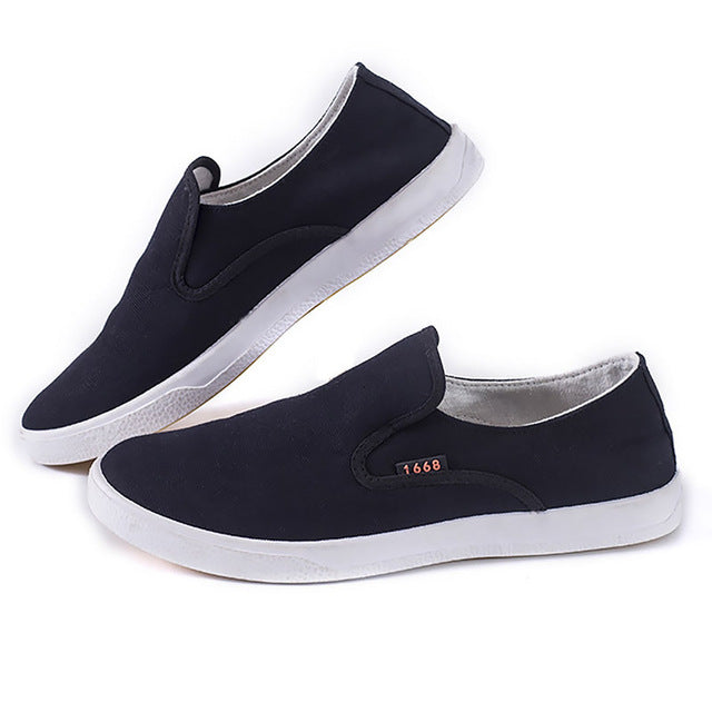 Men's sneakers Mens shoes casual Slip-ons Comfortable Office Canvas shoes Sturdy sole Brand Mans footwear