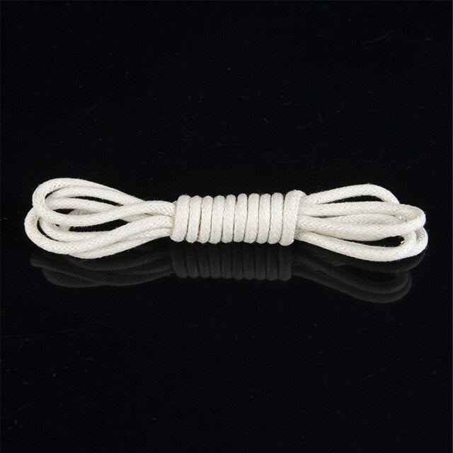 Round shoe laces 160cm Waxed Coloured Shoelaces office men Leather Shoes Strings woman Boot Sport Shoe Laces Cord