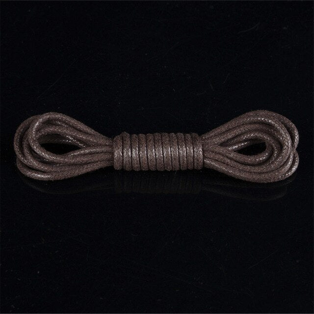 Round shoe laces 160cm Waxed Coloured Shoelaces office men Leather Shoes Strings woman Boot Sport Shoe Laces Cord