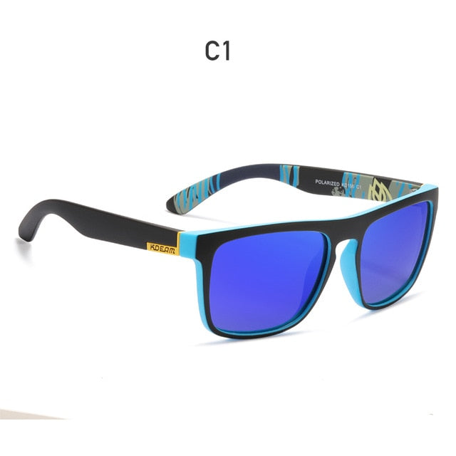 Fashion Guy's Sun Glasses From KDEAM Polarized Sunglasses Men Classic Design All-Fit Mirror Sunglass With Brand Box CE