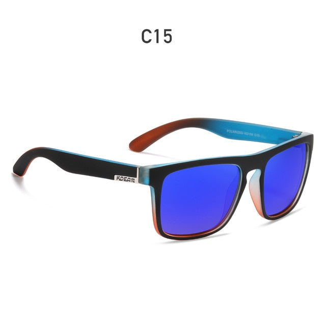 Fashion Guy's Sun Glasses From KDEAM Polarized Sunglasses Men Classic Design All-Fit Mirror Sunglass With Brand Box CE