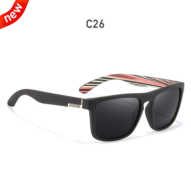 Fashion Guy's Sun Glasses From KDEAM Polarized Sunglasses Men Classic Design All-Fit Mirror Sunglass With Brand Box CE