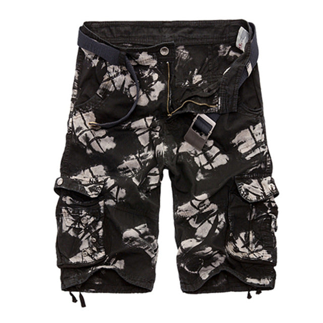 Cargo Shorts Men Cool Camouflage Summer Hot Sale Cotton Casual Men Short Pants Brand Clothing Comfortable Camo Men Cargo Shorts