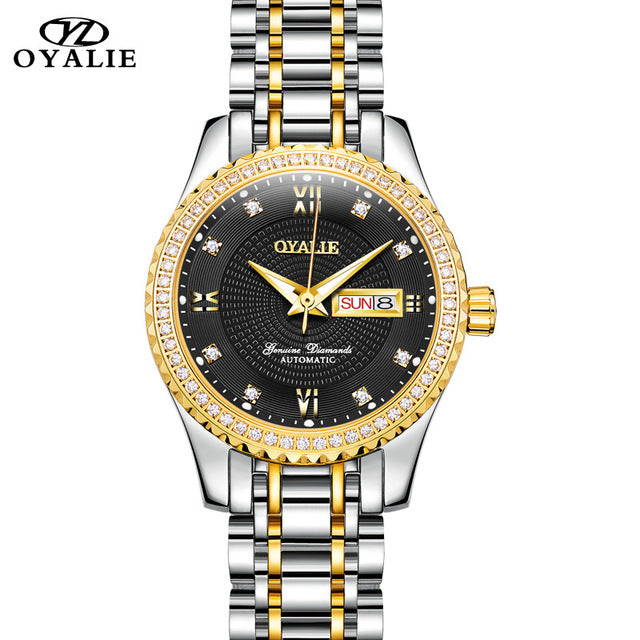 OYALIE Switzerland Brand Mechanical Watches Women Gold Watch Tourbillon Top Brand Luxury Automatic Wrist Watch erkek kol saati