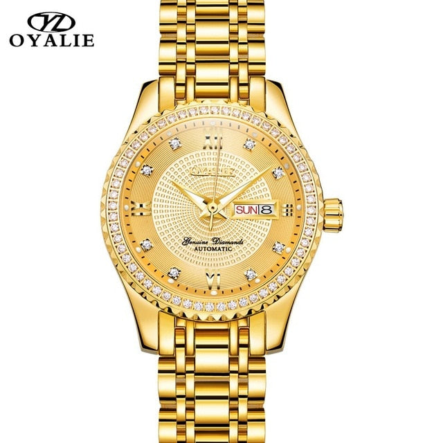 OYALIE Switzerland Brand Mechanical Watches Women Gold Watch Tourbillon Top Brand Luxury Automatic Wrist Watch erkek kol saati