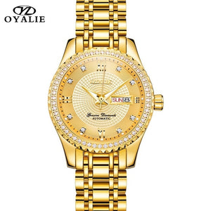 OYALIE Switzerland Brand Mechanical Watches Women Gold Watch Tourbillon Top Brand Luxury Automatic Wrist Watch erkek kol saati