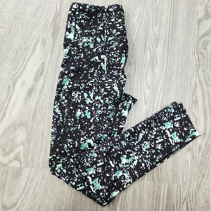 Monbeeph print leggings high waist pants Ankle-Length Pants 7/8 capris pants Pencil skinny Pants