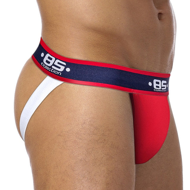 BS Hip Men Sexy Jockstrap Gay Underwear jock strap jockstraps cuecas gay tangas hombre Sexy G String Cueca Gay Penis Lingerie