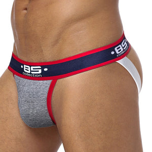 BS Hip Men Sexy Jockstrap Gay Underwear jock strap jockstraps cuecas gay tangas hombre Sexy G String Cueca Gay Penis Lingerie