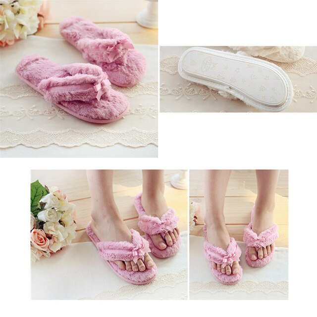 Clearance Item 31 Style Women's Four Seasons Home Indoor Slippers Woman Plush Cotton Warm Soft Office House Shoes Flip Flops Men