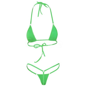 2019 NEW Sexy Women Micro Thong Underwear G-String Bra Mini Brazilian Bikini Set Swimwear Sleepwear