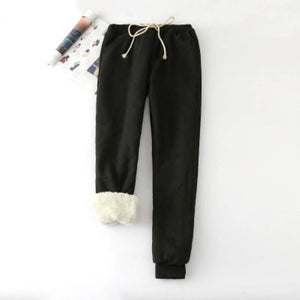 Winter Cashmere Harem Warm Pants Women 2019 Causal trousers Women Warm Thick Lambskin Cashmere Pants Women Loose Pant
