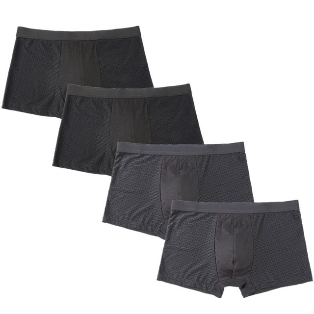 4pcs Mens Underwear Boxers Men Boxer Underwear Boxershort Panties Man Boxeur Homme Underpants Calzoncillos Bamboo Fiber Shorts
