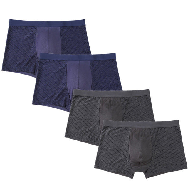 4pcs Mens Underwear Boxers Men Boxer Underwear Boxershort Panties Man Boxeur Homme Underpants Calzoncillos Bamboo Fiber Shorts