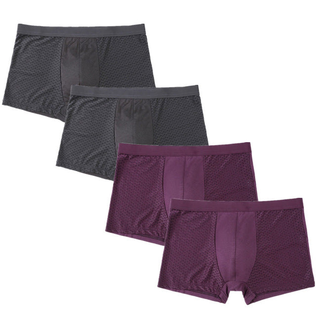 4pcs Mens Underwear Boxers Men Boxer Underwear Boxershort Panties Man Boxeur Homme Underpants Calzoncillos Bamboo Fiber Shorts