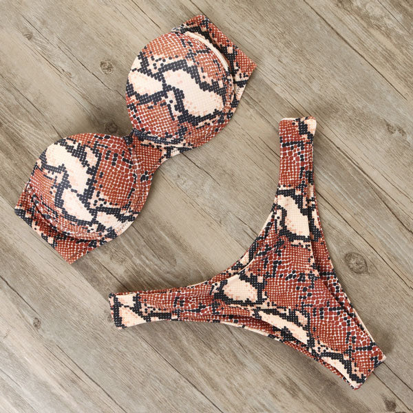 RUUHEE Bikini Swimwear Women Swimsuit 2019 Leopard Brazilian Bikini Set Push Up Bathing Suit Female Summer Beach Wear Biquini